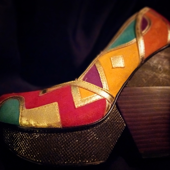 Rare Irregular Choice Platform Heels (7) - Picture 2 of 5